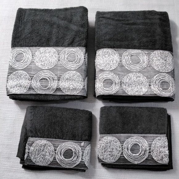 Avanti Bath Avanti Galaxy Linen Bath Towels Set Elegant Decor Set
